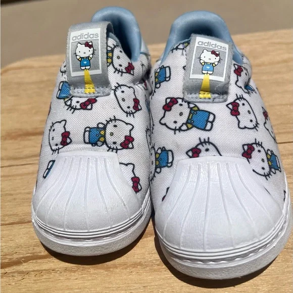 Adidas White and Blue Hello Kitty Sneakers - Picture 2 of 6